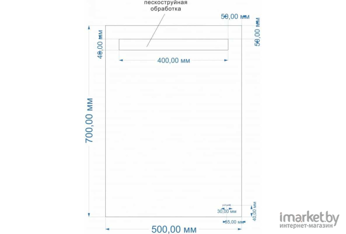 Зеркало для ванной Cersanit LED 010 base [KN-LU-LED010*50-b-Os]