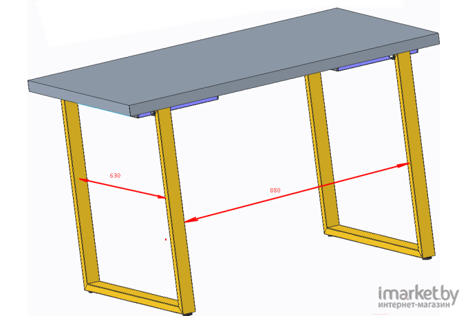 Стол обеденный Millwood Лофт Ницца Л 120x70x75 дуб белый Craft/металл черный