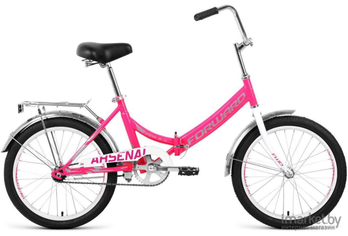 Велосипед Forward ARSENAL 20 1.0 14 розовый\серый [RBKW1YF01007]