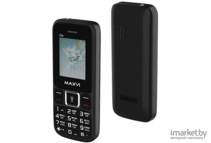 Мобильный телефон Maxvi C3N Black