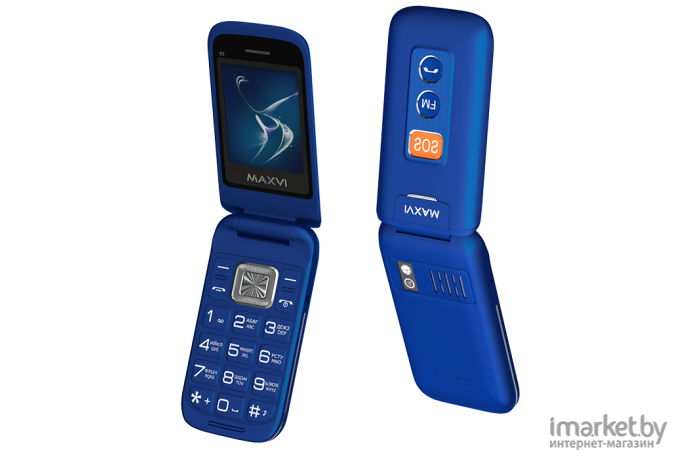 Мобильный телефон Maxvi E5 Blue