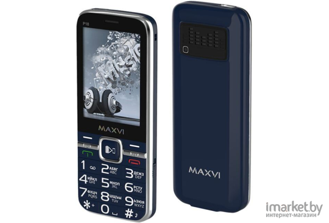 Мобильный телефон Maxvi P18 Blue