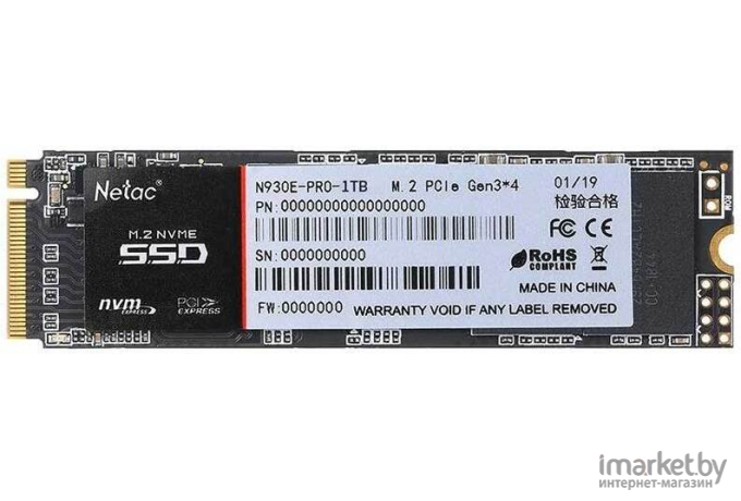 SSD диск Netac M.2 2280 M 1TB N930E PRO [NT01N930E-001T-E4X]