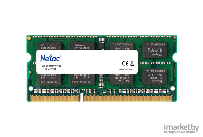 Оперативная память Netac SO-DIMM DDR III 8Gb PC-12800 1600Mhz Basic [NTBSD3N16SP-08]