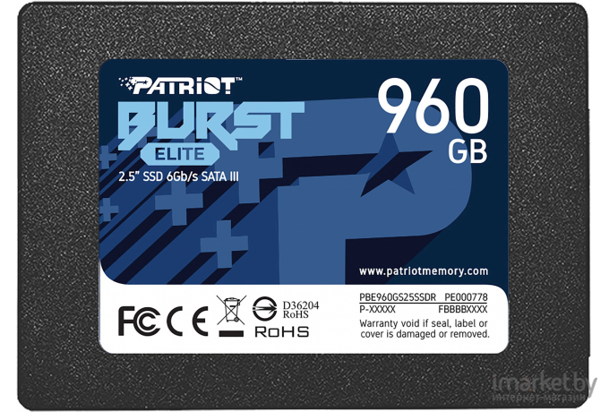 SSD диск Patriot 960GB [PBE960GS25SSDR]