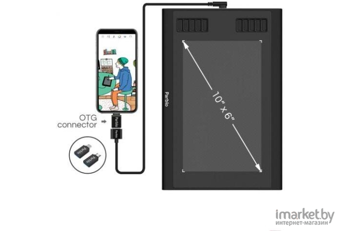 Графический планшет Parblo A610 Plus V2