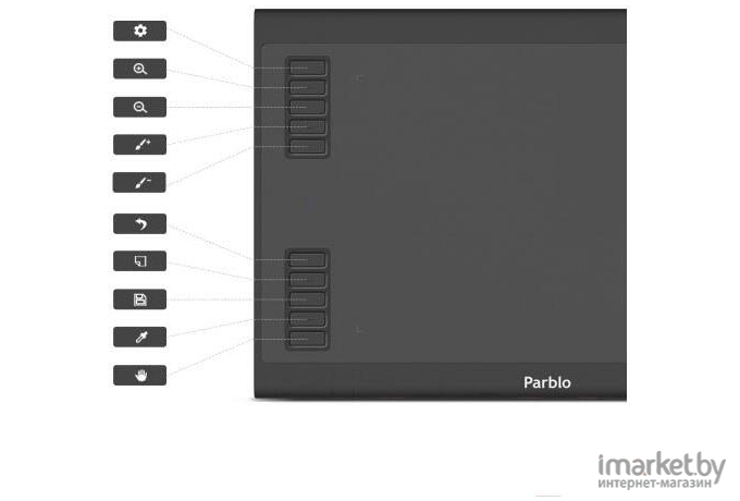 Графический планшет Parblo A610 Plus V2