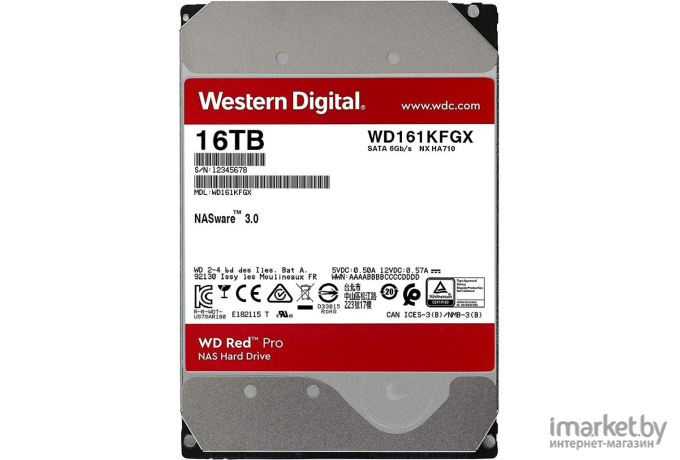 Жесткий диск WD Original SATA-III 16Tb [WD161KFGX]