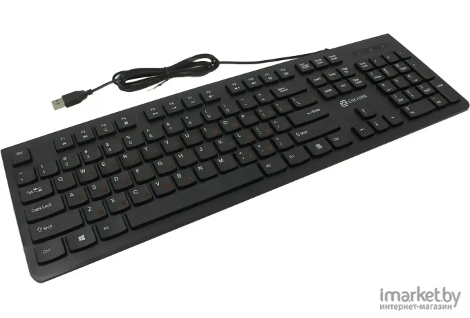Клавиатура Oklick 505M USB slim черный [KW-1820 BLACK]