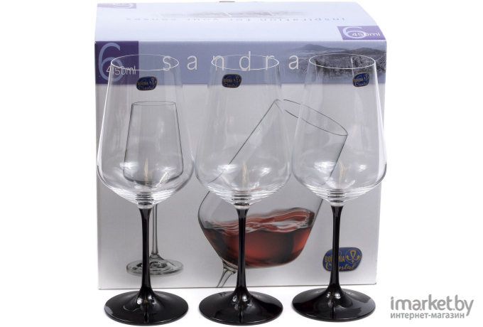 Набор бокалов для вина Bohemia Sandra 40728/D4656/450