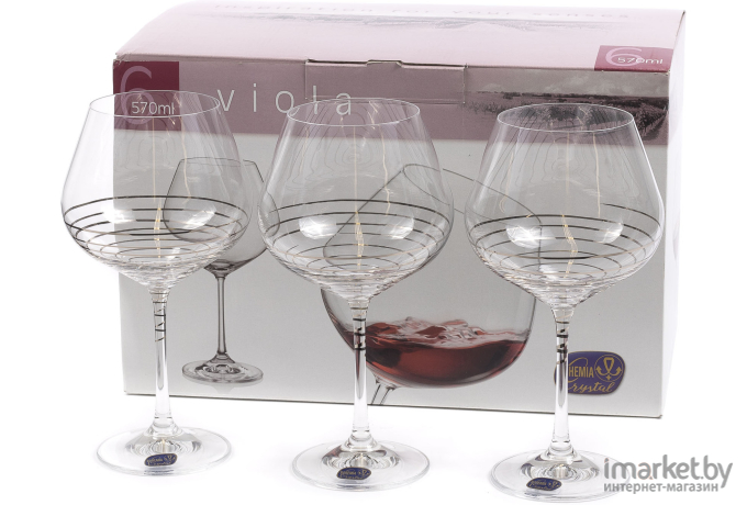 Набор бокалов для вина Bohemia Viola 40729/M8434/570