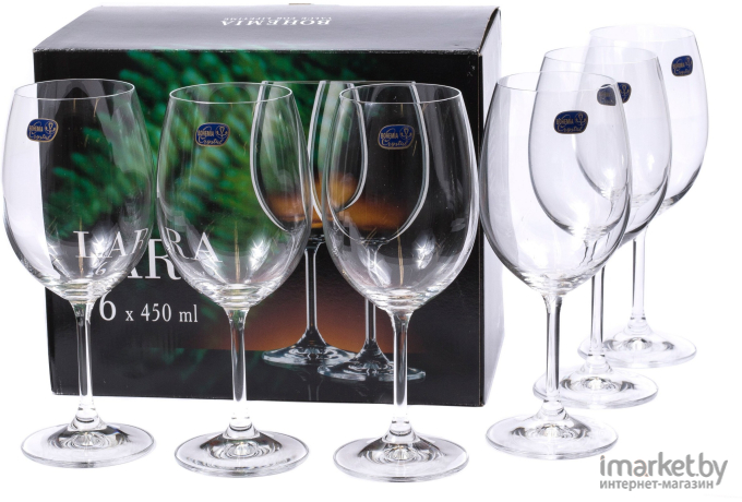 Набор бокалов для вина Bohemia Crystal Lara 40415/450