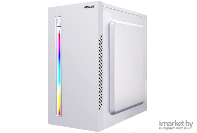 Корпус для компьютера Ginzzu D380 RGB w/o PSU White