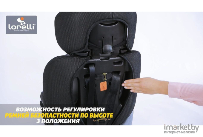 Автокресло Lorelli Navigator Black Crowns [10070902105]