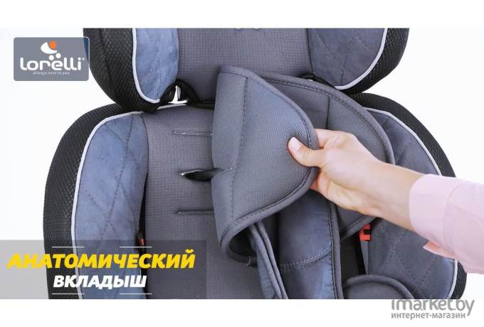 Автокресло Lorelli Navigator Black Crowns [10070902105]