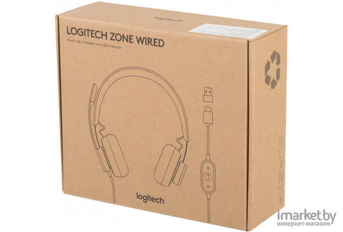 Наушники Logitech Zone Wired Teams [981-000870]