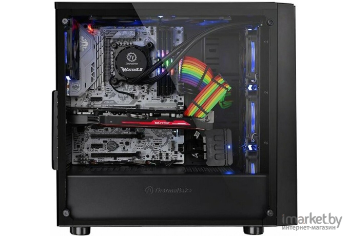 Корпус для компьютера Thermaltake Case Tt Versa J21 TG [CA-1K1-00M1WN-00]