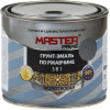 Эмаль MASTER Prime Молотковая 3 в 1 400 мл (полуматовый серый)