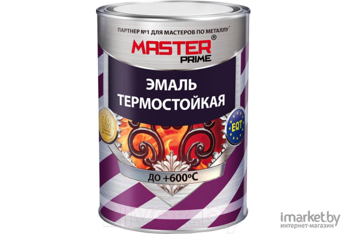 Эмаль MASTER Prime Термостойкая 800 г (красно-коричневый)