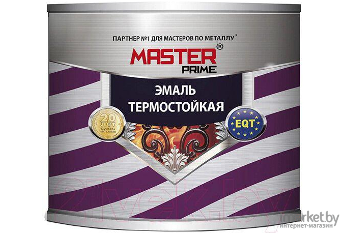 Эмаль MASTER Prime Термостойкая 400 г (красно-коричневый)