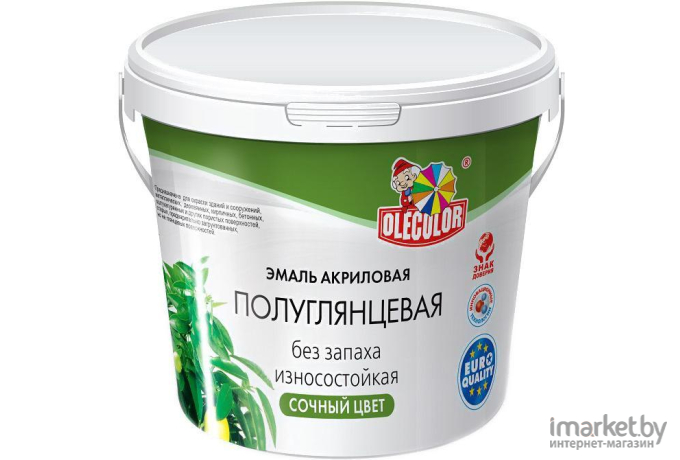 Эмаль Olecolor Полуглянцевая 800 г (бирюзовый)