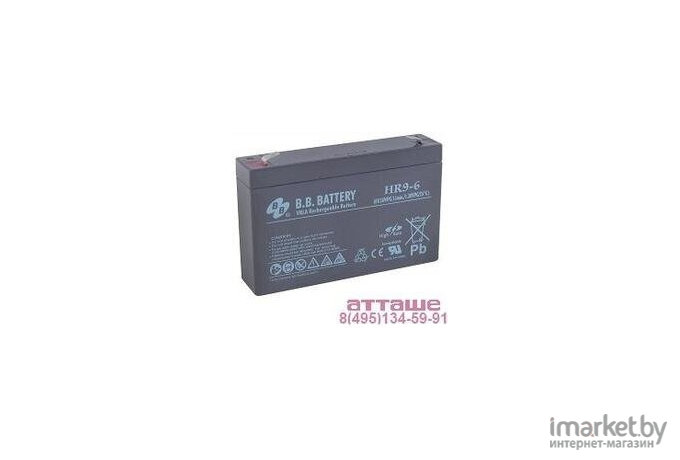 Аккумулятор для ИБП B.B. Battery HR 9-6 (6V 9(8)Ah)