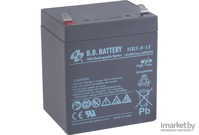 Аккумулятор для ИБП B.B. Battery HR 5.8-12 12V 5.8Ah