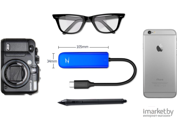 Внешний SSD Netac External ZX USB 3.2 500GB [NT01ZX-500G-32BL]