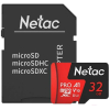 Карта памяти Netac MicroSD card P500 Extreme Pro 32GB [NT02P500PRO-032G-R]