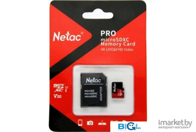 Карта памяти Netac MicroSD card P500 Extreme Pro 32GB [NT02P500PRO-032G-R]