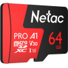 Карта памяти Netac MicroSD P500 Extreme Pro 64GB [NT02P500PRO-064G-S]