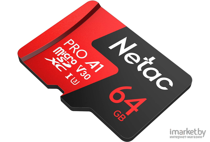 Карта памяти Netac MicroSD P500 Extreme Pro 64GB [NT02P500PRO-064G-S]