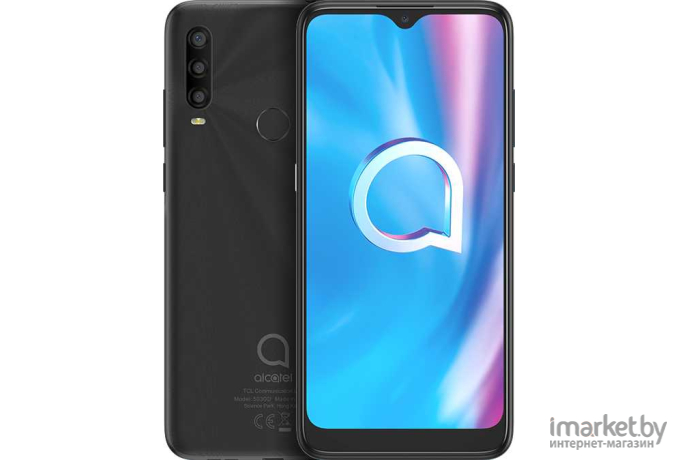 Мобильный телефон Alcatel 1SE light 4087U серый [4087U-2AALRU12]