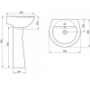 Пьедестал для умывальника Santeri Соната [136012S0100B0]