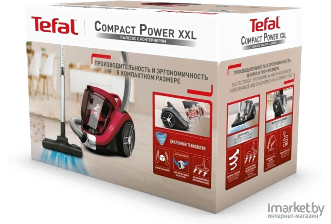 Пылесос Tefal TW4853EA черный/красный [2211400794]