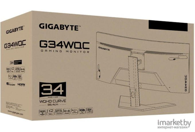Монитор Gigabyte G34WQC [20VM0-GG34WQCBI-1EKR]