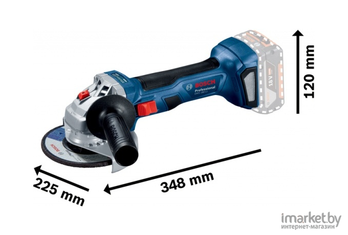 Угловая шлифмашина Bosch GWS 180-LI [0.601.9H9.0R1]