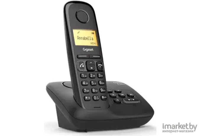 Радиотелефон DECT Gigaset A270A AM RUS черный [S30852-H2832-S301]