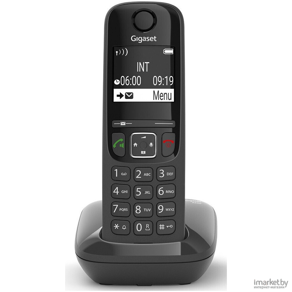 Радиотелефон DECT Gigaset AS690 RUS SYS АОН черный [S30852-H2816-S301] в  каталоге | Цена | Доставка по РБ