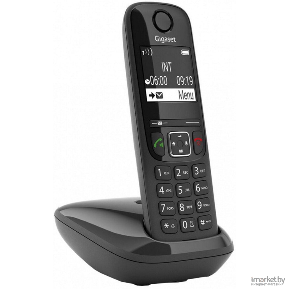 Радиотелефон DECT Gigaset AS690 RUS SYS АОН черный [S30852-H2816-S301] в  каталоге | Цена | Доставка по РБ