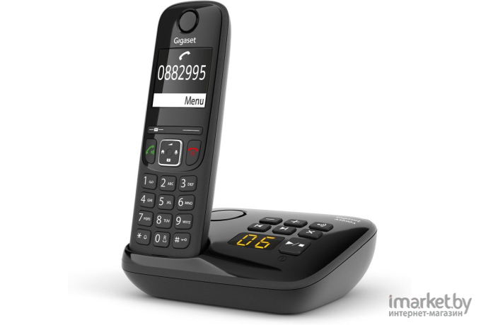 Радиотелефон DECT Gigaset AS690A RUS черный [S30852-H2836-S301]