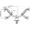 Кронштейн Gembird MA-DA2-01