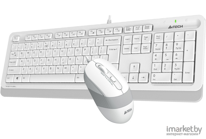 Набор периферии A4Tech Fstyler F1010 белый/серый [F1010 WHITE]