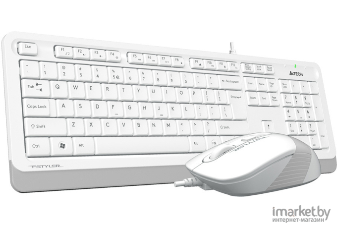 Набор периферии A4Tech Fstyler F1010 белый/серый [F1010 WHITE]