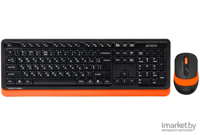 Набор периферии A4Tech Fstyler FG1010 черный/оранжевый [FG1010 ORANGE]