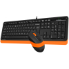 Набор периферии A4Tech Fstyler FG1010 черный/оранжевый [FG1010 ORANGE]