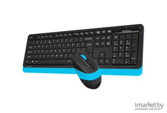 Набор периферии A4Tech Fstyler FG1010 черный/синий [FG1010 BLUE]