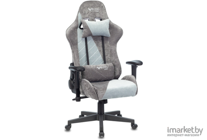 Игровое кресло Zombie VIKING X Fabric серый/серо-голубой