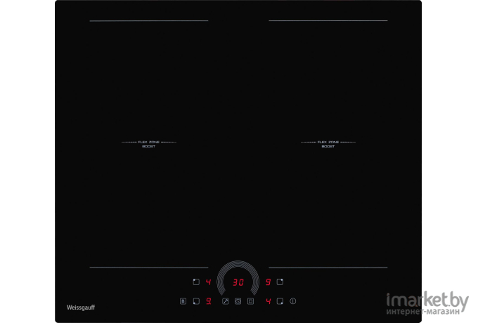 Варочная панель Weissgauff HI 642 BFZC черный [425378]