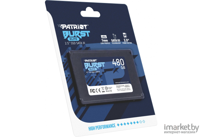 SSD диск Patriot SATA III 480Gb [PBE480GS25SSDR]